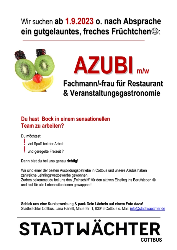 Azubi Restaurantfachmann/-frau